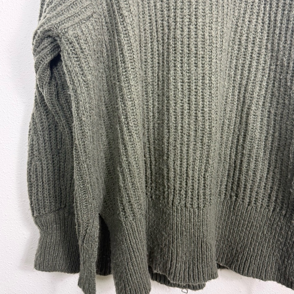 Anthropologie Pilcro Zip Front Longline Green Cardigan Sweater Wool Blend Sz 2X - Picture 15 of 16